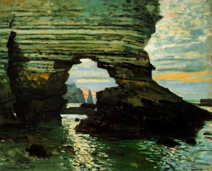 Claude Monet Ölgemälde - Die Porte d'Amont Etretat