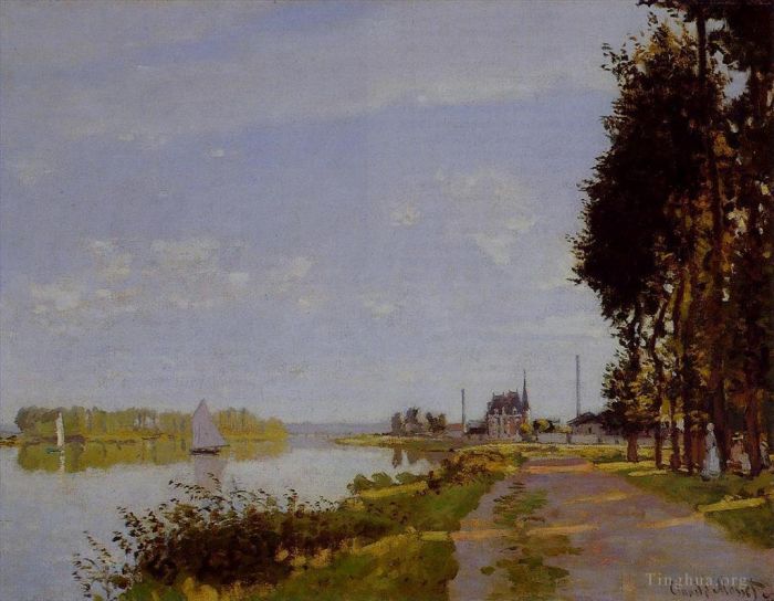 Claude Monet Ölgemälde - Die Promenade von Argenteuil