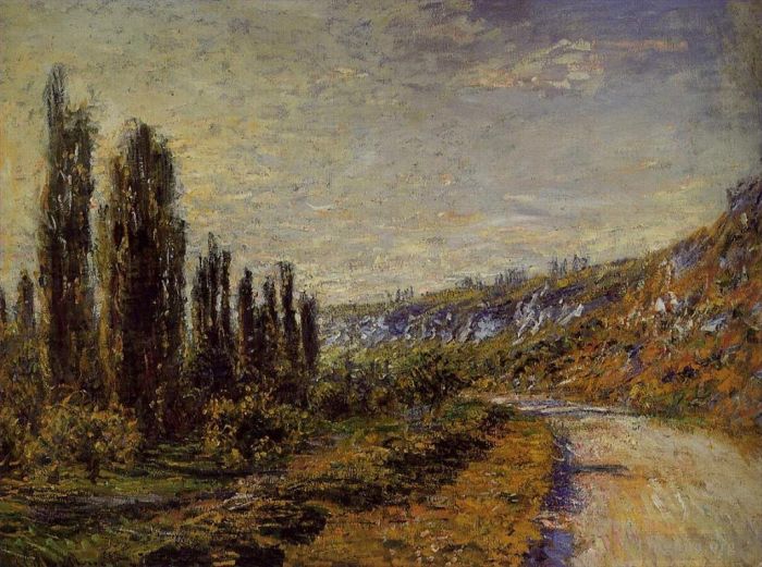 Claude Monet Ölgemälde - Die Straße von Vetheuil