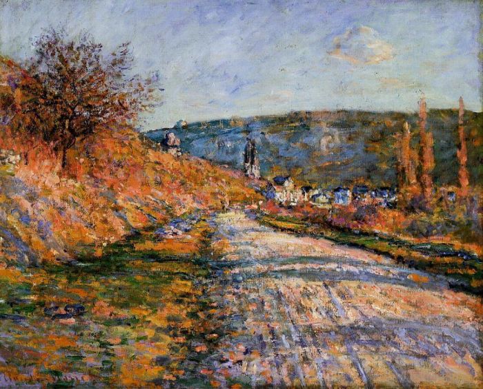 Claude Monet Ölgemälde - Der Weg nach Vetheuil