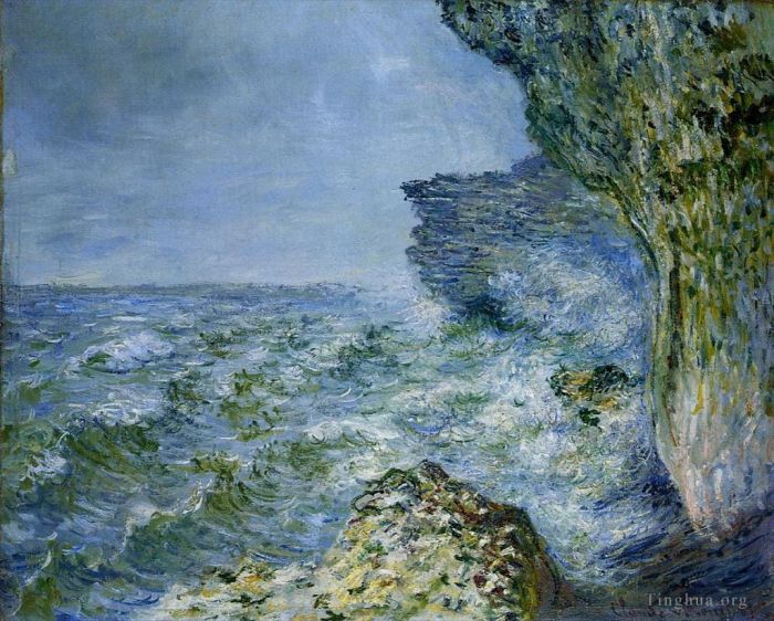 Claude Monet Ölgemälde - Das Meer bei Fécamp
