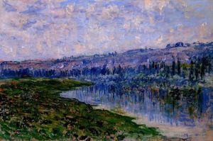 Claude Monet Werk - Die Seine und die Chaantemesle-Hügel
