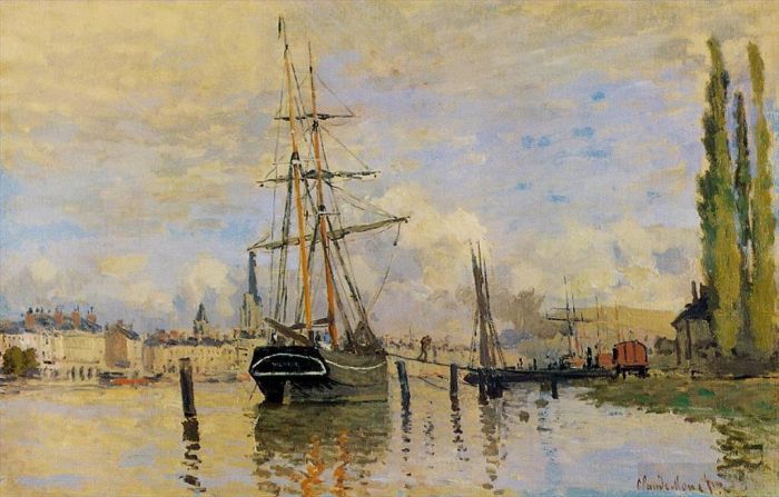 Claude Monet Ölgemälde - Die Seine bei Rouen