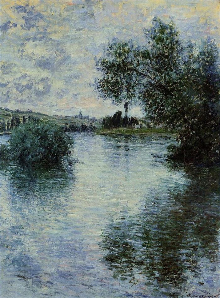 Claude Monet Ölgemälde - Die Seine bei Vetheuil II 1879