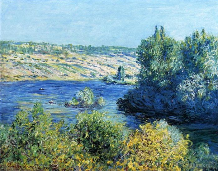 Claude Monet Ölgemälde - Die Seine bei Vetheuil II