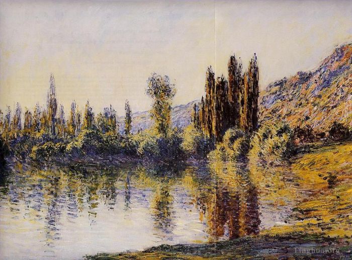 Claude Monet Ölgemälde - Die Seine bei Vetheuil