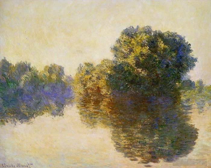 Claude Monet Ölgemälde - Die Seine bei Giverny 1897