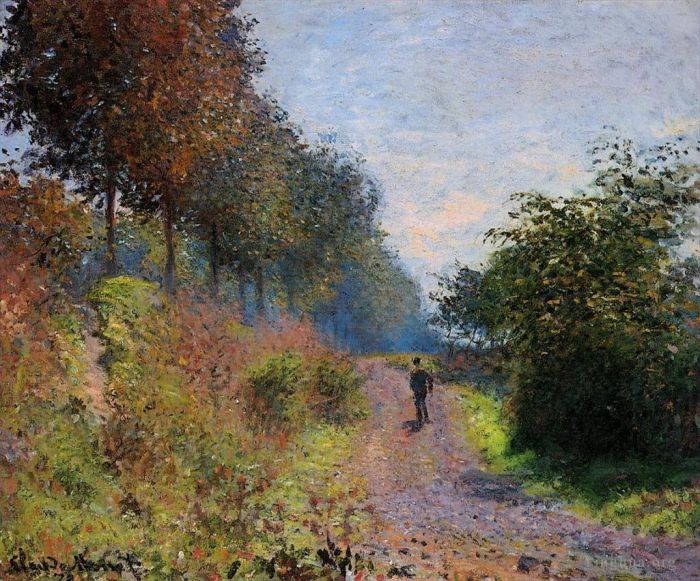 Claude Monet Ölgemälde - Der geschützte Pfad 1873