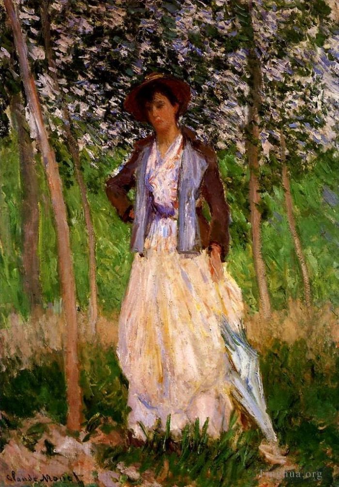 Claude Monet Ölgemälde - Die Stollerin Suzanne Hischede