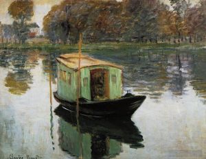 Claude Monet Werk - Das Studioboot 1874