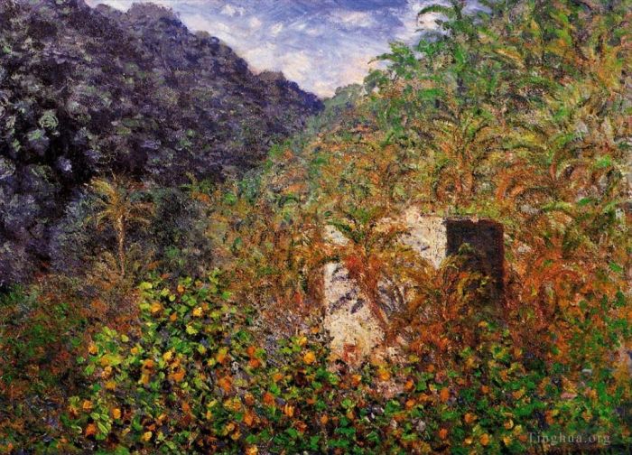 Claude Monet Ölgemälde - Der blaue Effekt des Valley of Sasso