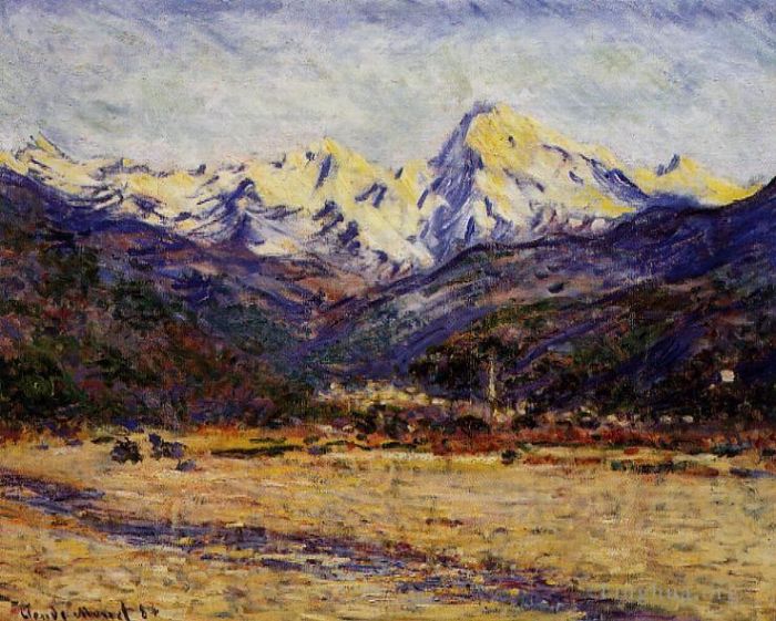 Claude Monet Ölgemälde - Das Tal der Nervia