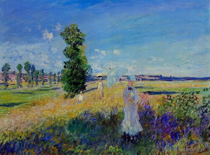 Claude Monet Ölgemälde - Der Spaziergang Argenteuil