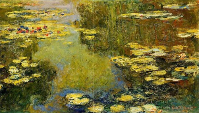 Claude Monet Ölgemälde - Das Seerosenteich-Detail