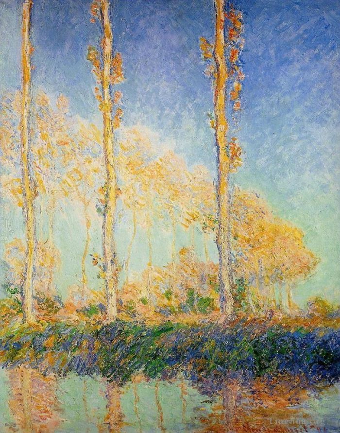 Claude Monet Ölgemälde - Drei Pappeln im Herbst