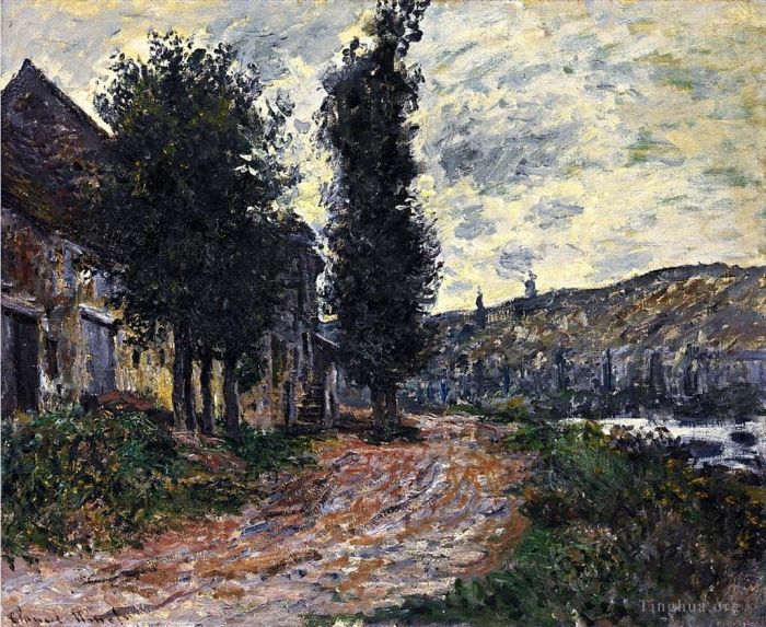 Claude Monet Ölgemälde - Treidelpfad bei Lavacourt