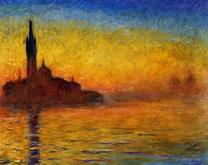 Claude Monet Ölgemälde - Dämmerung Venedig