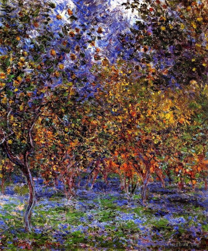 Claude Monet Ölgemälde - Unter den Zitronenbäumen