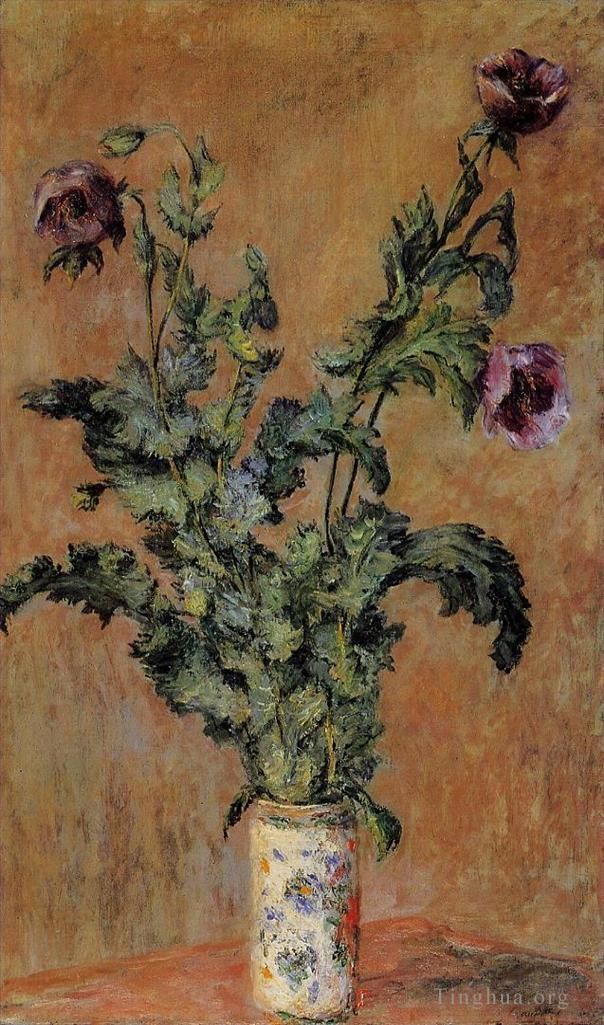 Claude Monet Ölgemälde - Vase mit Mohnblumen