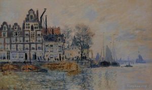 Claude Monet Werk - Blick auf Amsterdam