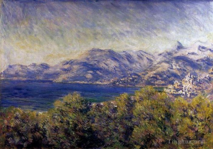 Claude Monet Ölgemälde - Blick auf Ventimiglia