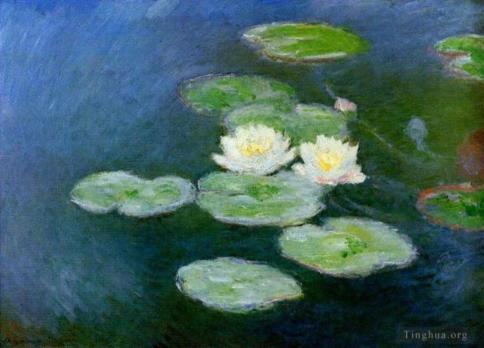 Claude Monet Ölgemälde - Seerosen-Abendeffekt
