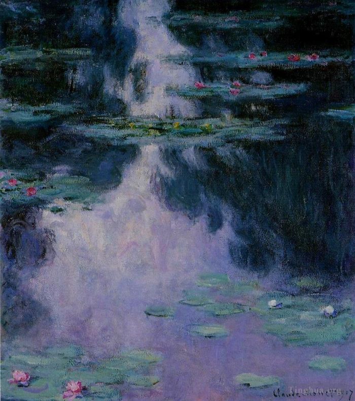 Claude Monet Ölgemälde - Seerosen IV