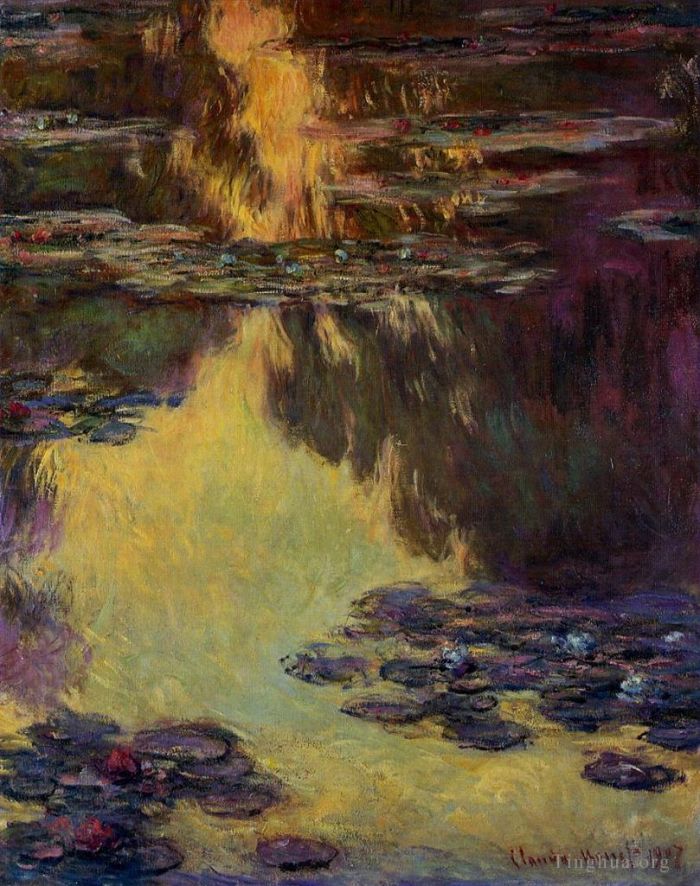 Claude Monet Ölgemälde - Seerosen XIV