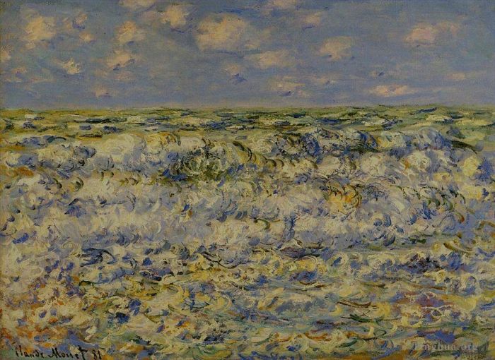 Claude Monet Ölgemälde - Wellen brechen