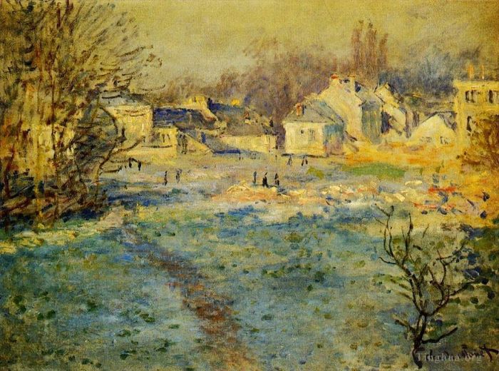 Claude Monet Ölgemälde - Weißer Frost