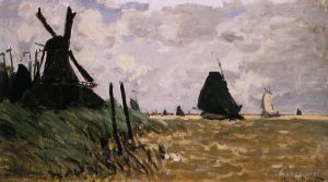 Claude Monet Werk - Windmühlen in der Nähe von Zaandam