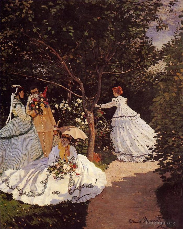 Claude Monet Ölgemälde - Frauen im Garten