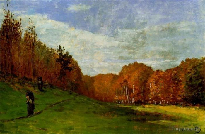 Claude Monet Ölgemälde - Holzträger im Wald von Fontainebleau