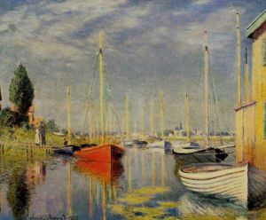 Claude Monet Werk - Yachten in Argenteuil