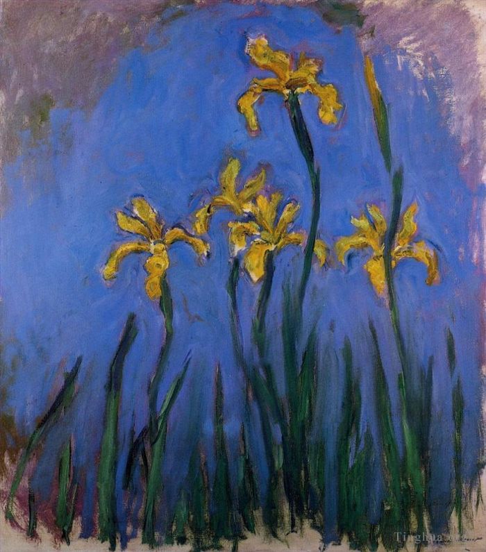 Claude Monet Andere Malerei - Gelbe Schwertlilien III
