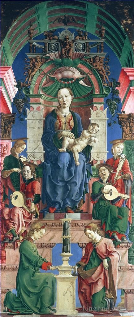 Cosme Tura Andere Malerei - Lippi Filippino Die thronende Jungfrau und das Kind