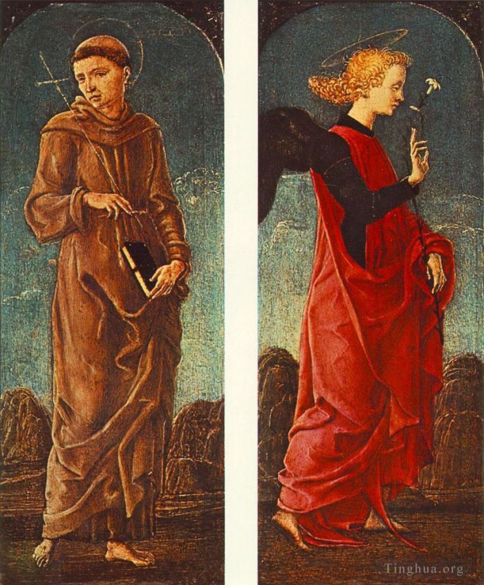 Cosme Tura Andere Malerei - Der heilige Franziskus von Assisi und der verkündende Engel