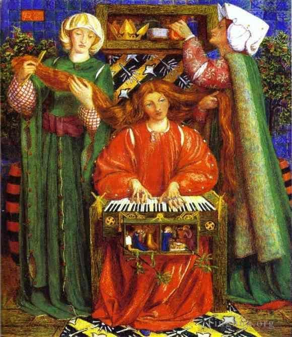 Dante Gabriel Rossetti Ölgemälde - Ein Weihnachtslied