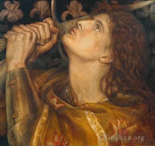 Dante Gabriel Rossetti Ölgemälde - Jeanne d'Arc2