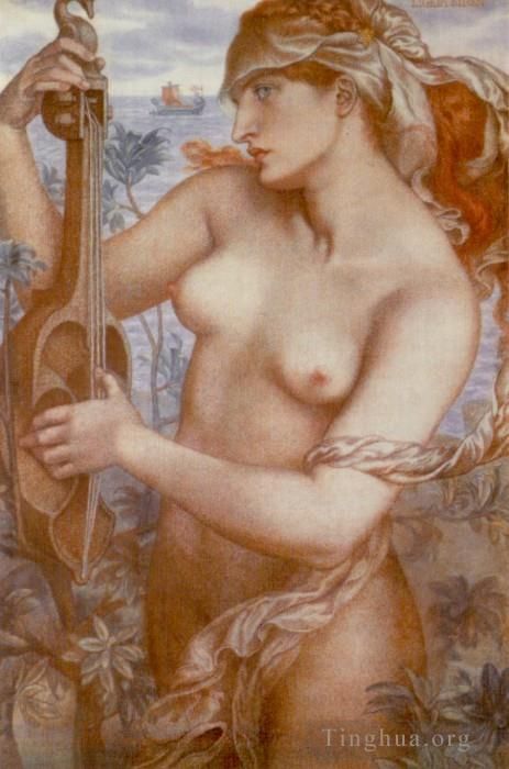 Dante Gabriel Rossetti Ölgemälde - Ligeia Sirene