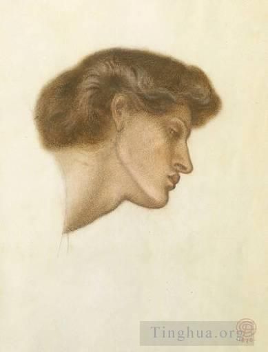 Dante Gabriel Rossetti Andere Malerei - Dantes Traum zur Zeit des Todes von Beatrice Studie