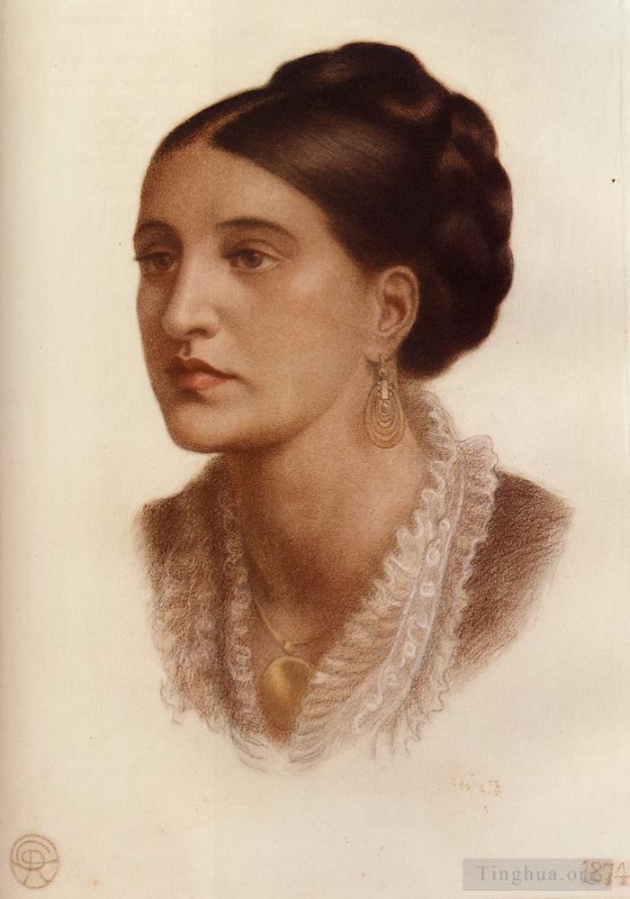 Dante Gabriel Rossetti Andere Malerei - Porträt von Frau Georgina Fernandez