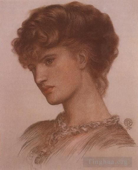 Dante Gabriel Rossetti Andere Malerei - Porträt von Aflaia Coronio, geborene Ionides