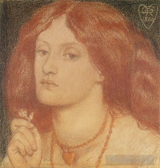 Dante Gabriel Rossetti Andere Malerei - Regina Cordium oder Die Königin der Herzen