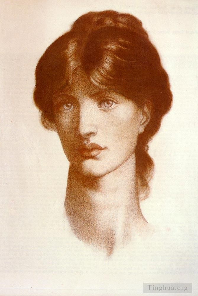 Dante Gabriel Rossetti Andere Malerei - Studie für eine Vision von Fiammetta