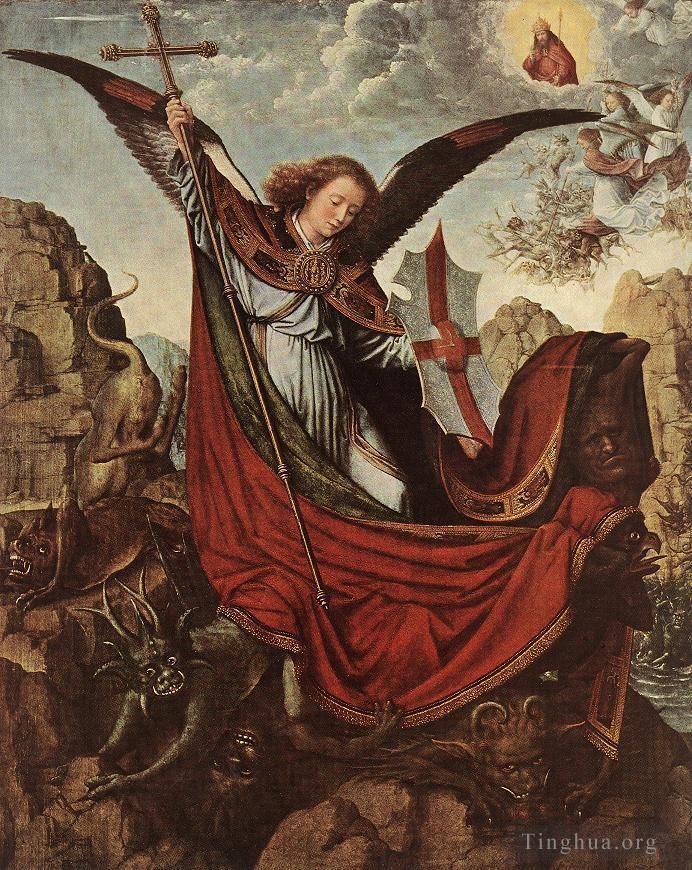 Gerard David Ölgemälde - Altarbild des Heiligen Michael