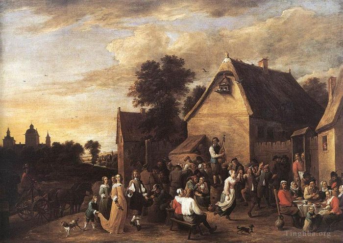 David Teniers the Younger Ölgemälde - Flämischer Kermess 1652