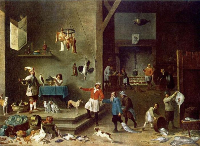 David Teniers the Younger Ölgemälde - Die Küche