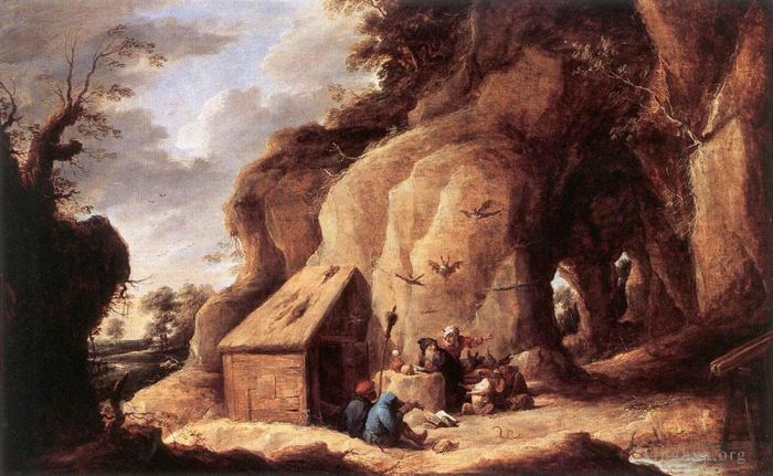 David Teniers the Younger Ölgemälde - Die Versuchung des Heiligen Antonius