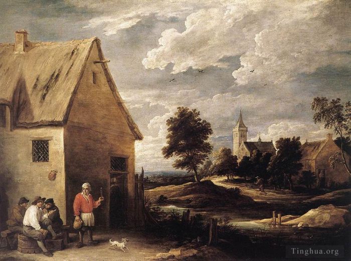 David Teniers the Younger Ölgemälde - Dorfszene 1